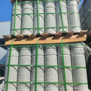 东莞挡车柱芝麻白 挡车石