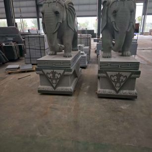 东莞芝麻灰花岗岩对象 芝麻白芝麻灰大象