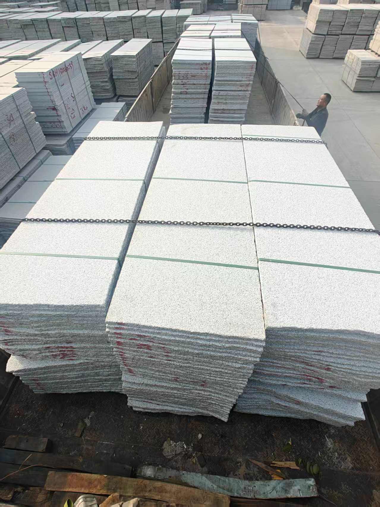 东莞芝麻白毛板，石材毛板