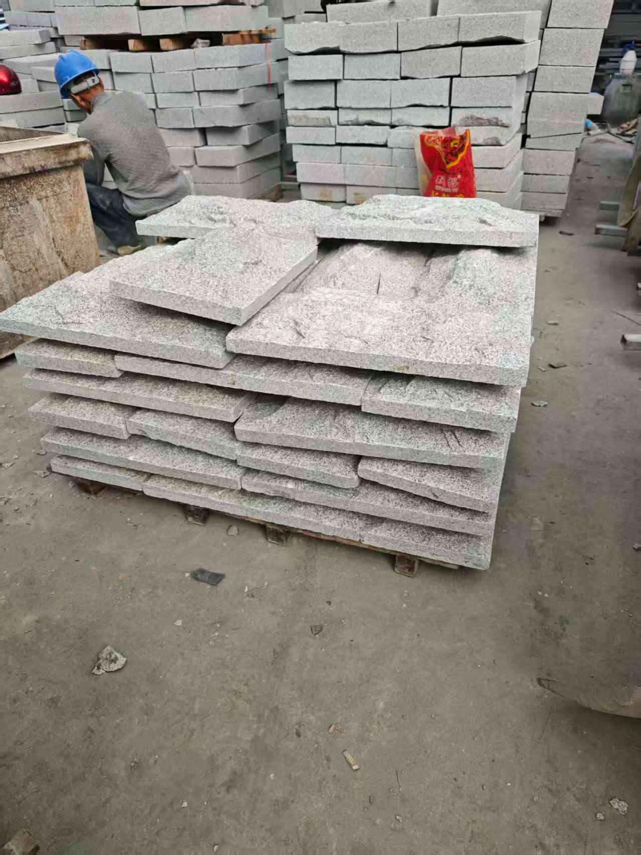 东莞芝麻白蘑菇石，自然面